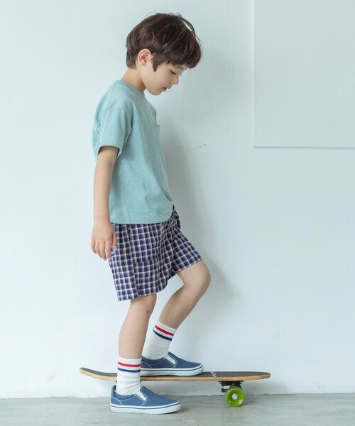 THE SHOP TK (ザ ショップ ティーケー )の「◆【100-140】サッカーチェックハーフパンツ(その他パンツ・キッズ・イエロー系1/ネイビー系1・10/11/12/13/14)」の18枚目の写真