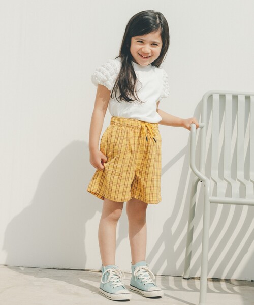 THE SHOP TK (ザ ショップ ティーケー )の「◆【100-140】サッカーチェックハーフパンツ(その他パンツ・キッズ・イエロー系1/ネイビー系1・10/11/12/13/14)」の16枚目の写真