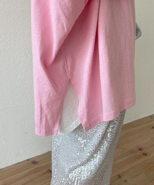 wee9s（ウィークス）の「vintage like bear tee / ヴィンテージライクベアーティー（Tシャツ/カットソー・レディース・アイボリー/ピンク/グレー・FREE）」の11枚目の写真