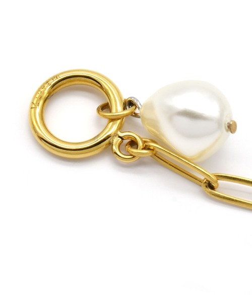 LHME（エルエイチエムイー）の「【WEB限定】”MELLOW”ポイントパールチェーンネックレス/サージカルステンレス（金属アレルギー対応）【LHME / エルエイチエムイー】（ネックレス・レディース・シルバー/ゴールド・46cm）」の7枚目の写真