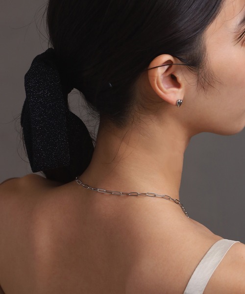 LHME（エルエイチエムイー）の「【WEB限定】”MELLOW”ポイントパールチェーンネックレス/サージカルステンレス（金属アレルギー対応）【LHME / エルエイチエムイー】（ネックレス・レディース・シルバー/ゴールド・46cm）」の16枚目の写真