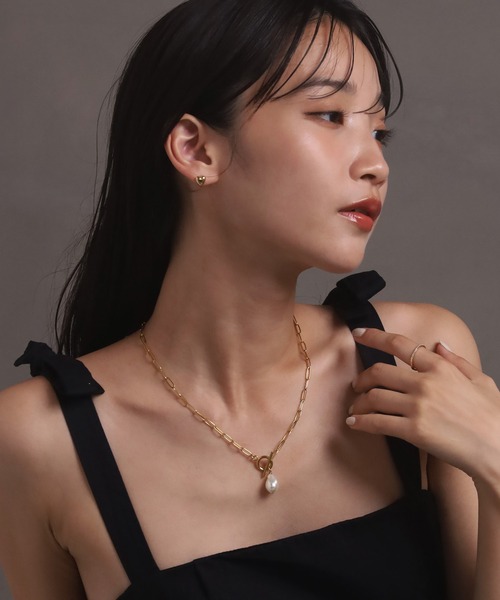 *唯一無二の美*【HERMES】 バルカニウムチェーンネックレス セール】オーバルチェーン キヘイチェーン ネックレス 2セット