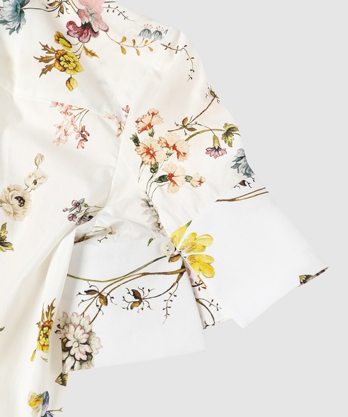 Erdem(アーデム)の「FLARED CUFF SHORT SLEEVE SHIRT(シャツ/ブラウス・レディース・ホワイト系その他・8/6)」の2枚目の写真