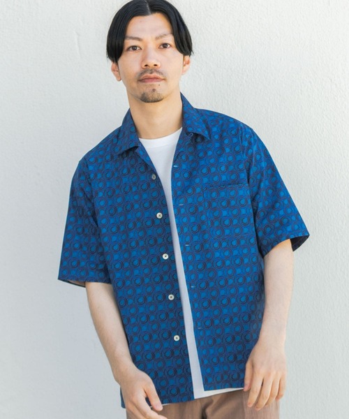 URBAN RESEARCH ROSSO MEN(アーバンリサーチロッソメン)の「ジオメトリック柄オープンカラー半袖シャツ(シャツ/ブラウス・メンズ・ブルー/ベージュ・LARGE/MEDIUM)」の18枚目の写真