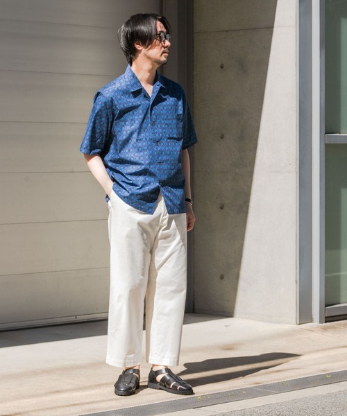 URBAN RESEARCH ROSSO MEN(アーバンリサーチロッソメン)の「ジオメトリック柄オープンカラー半袖シャツ(シャツ/ブラウス・メンズ・ブルー/ベージュ・LARGE/MEDIUM)」の19枚目の写真