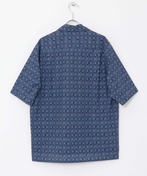 URBAN RESEARCH ROSSO MEN(アーバンリサーチロッソメン)の「ジオメトリック柄オープンカラー半袖シャツ(シャツ/ブラウス・メンズ・ブルー/ベージュ・LARGE/MEDIUM)」の9枚目の写真