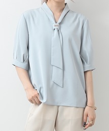 Felt-Maglietta | 半袖リボンタイブラウス(シャツ/ブラウス)
