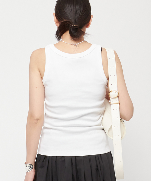 AP STUDIO(エーピーストゥディオ)の「アーバンタンクトップ(タンクトップ・レディース・ホワイト/ブラック・FREE)」の4枚目の写真