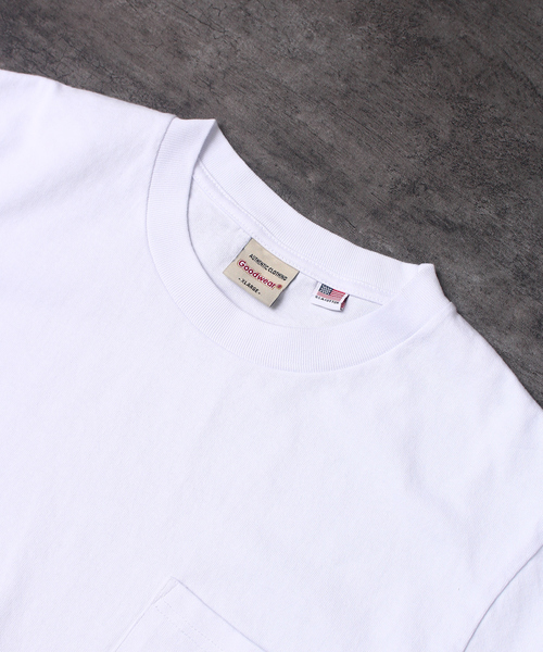 Goodwear(グッドウェア)の「【Goodwear / グッドウェア】USAコットン ユニセックス 無地 ポケット ショートスリーブ Tシャツ(Tシャツ/カットソー・メンズ・カーキ/ブルー/グレー/ホワイト/ブラック・M/XL/L)」の11枚目の写真