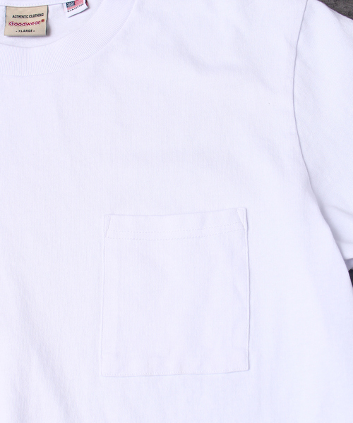 Goodwear(グッドウェア)の「【Goodwear / グッドウェア】USAコットン ユニセックス 無地 ポケット ショートスリーブ Tシャツ(Tシャツ/カットソー・メンズ・カーキ/ブルー/グレー/ホワイト/ブラック・M/XL/L)」の12枚目の写真