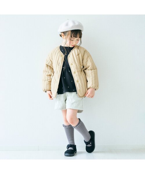 apres les cours（アプレレクール）の「フリルハイソックス（ソックス/靴下・キッズ・オフホワイト/ライトグレー/ピンク・12/15 /18/21）」の4枚目の写真