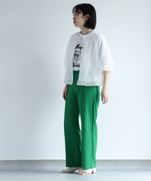 cepo（セポ）の「シアーメッシュバルーンカーディガン（カーディガン/ボレロ・レディース・ブラック/オフホワイト・M）」の20枚目の写真