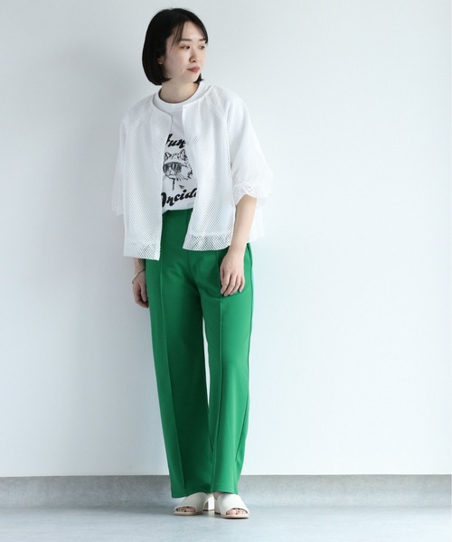 cepo（セポ）の「シアーメッシュバルーンカーディガン（カーディガン/ボレロ・レディース・ブラック/オフホワイト・M）」の21枚目の写真