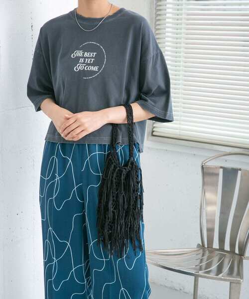 KBF（ケイビーエフ）の「フリンジニットBAG（ハンドバッグ・レディース・ブラック/ベージュ/グリーン・ONE）」の14枚目の写真