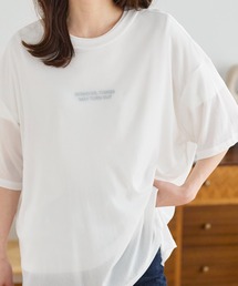 KOBE LETTUCE（コウベレタス）の「オーバーサイズモックネックシアーチュニックTシャツ（チュニック・レディース）」