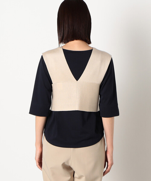 COMME CA ISM（コムサイズム）の「ニット　ビスチェ（ベスト・レディース・グリーン/ブラック/ライトベージュ・FREE）」の18枚目の写真