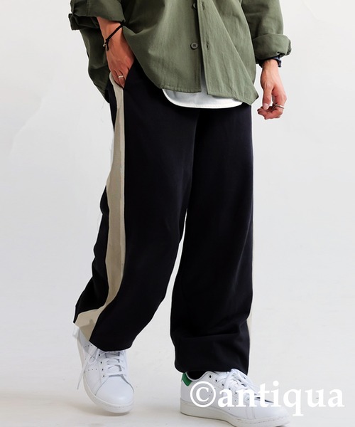 antiqua（アンティカ）の「綿100%裏毛スウェットパンツ（スウェットパンツ・レディース・杢グレー/ブラック・M/L）」の6枚目の写真