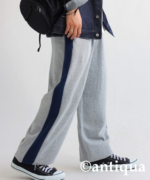 antiqua（アンティカ）の「綿100%裏毛スウェットパンツ（スウェットパンツ・レディース・杢グレー/ブラック・M/L）」の12枚目の写真