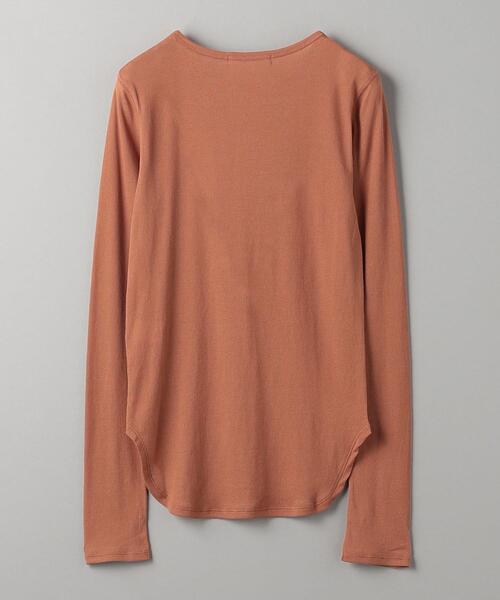 BEAUTY&YOUTH UNITED ARROWS（ビューティーアンドユースユナイテッドアローズ）の「コットンテレコ リブ シアー クルーネック カットソー（Tシャツ/カットソー・レディース・ブラウン/ホワイト/ブラック/ライトブルー・FREE）」の17枚目の写真