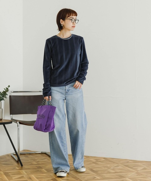 URBAN RESEARCH(アーバンリサーチ)の「Miller Velor Long-Sleeve T-shirts(Tシャツ/カットソー・レディース・ベージュ/ネイビー/アイボリー・FREE)」の15枚目の写真