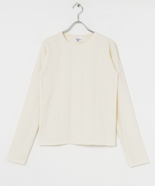 URBAN RESEARCH(アーバンリサーチ)の「Miller Velor Long-Sleeve T-shirts(Tシャツ/カットソー・レディース・ベージュ/ネイビー/アイボリー・FREE)」の7枚目の写真