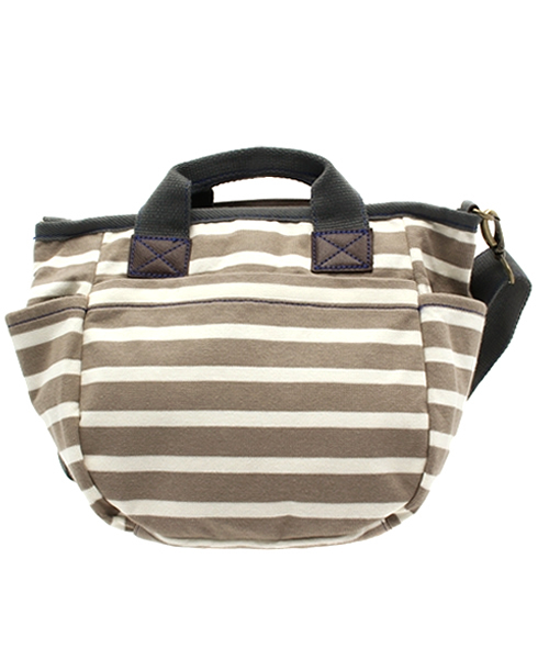 ROOTOTE(ルートート)の「【ROOTOTE】マミールーミニボーダー(ショルダーバッグ・レディース・グレー・FREE)」の4枚目の写真