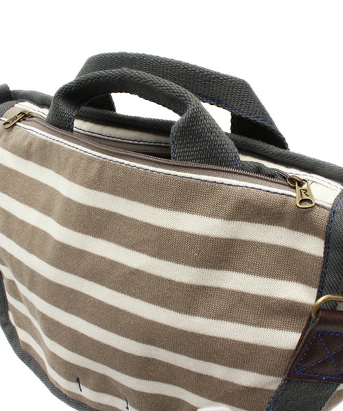 ROOTOTE(ルートート)の「【ROOTOTE】マミールーミニボーダー(ショルダーバッグ・レディース・グレー・FREE)」の5枚目の写真