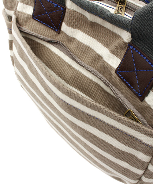 ROOTOTE(ルートート)の「【ROOTOTE】マミールーミニボーダー(ショルダーバッグ・レディース・グレー・FREE)」の14枚目の写真