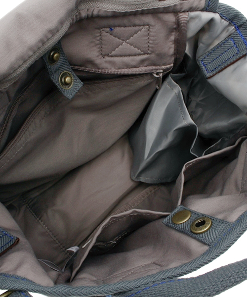 ROOTOTE(ルートート)の「【ROOTOTE】マミールーミニボーダー(ショルダーバッグ・レディース・グレー・FREE)」の8枚目の写真