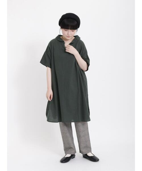 Samansa Mos2（サマンサ モスモス）の「【クールコットン】柄アソートテーパードパンツ（その他パンツ・レディース・レッド/モカ/ブラック/ベージュ/グリーン・F）」の17枚目の写真