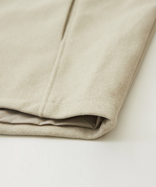 CUBE SUGAR（キューブシュガー）の「キルティング×フェイクメルトン袖切替MA-1ジャケット（MA-1・レディース・カーキ/グレイッシュベージュ/スミクロ・M）」の10枚目の写真