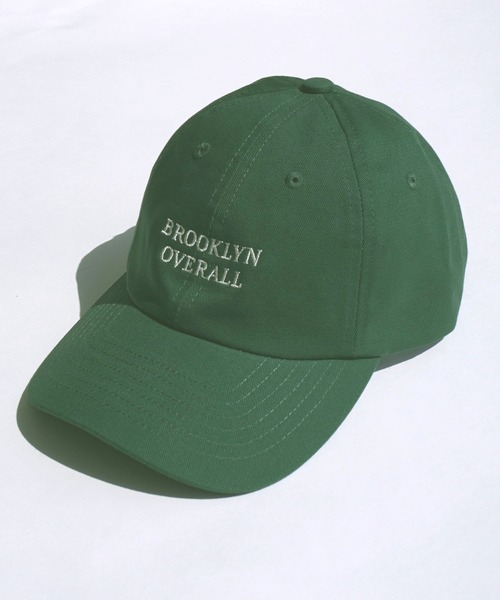 BROOKLYN OVERALL(ブルックリンオーバーオール)の「コットンツイルローキャップ(キャップ・メンズ・キャメル/グリーン/ブラック・FREE)」の2枚目の写真