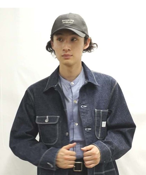 BROOKLYN OVERALL(ブルックリンオーバーオール)の「コットンツイルローキャップ(キャップ・メンズ・キャメル/グリーン/ブラック・FREE)」の8枚目の写真