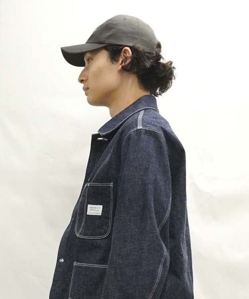 BROOKLYN OVERALL(ブルックリンオーバーオール)の「コットンツイルローキャップ(キャップ・メンズ・キャメル/グリーン/ブラック・FREE)」の9枚目の写真