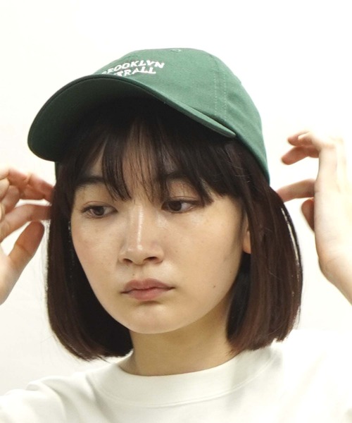 BROOKLYN OVERALL(ブルックリンオーバーオール)の「コットンツイルローキャップ(キャップ・メンズ・キャメル/グリーン/ブラック・FREE)」の12枚目の写真