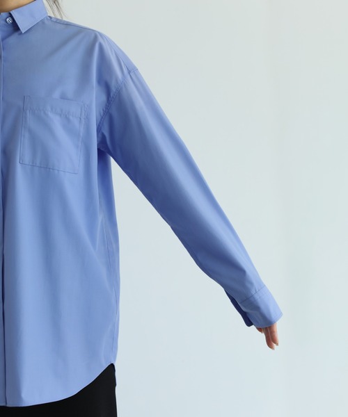 STYLE DELI（スタイルデリ）の「シワFREEベーシックシャツ（シャツ/ブラウス・レディース・ホワイト/ブルー/ベージュ系その他・FREE）」の14枚目の写真