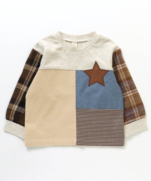 apres les cours（アプレレクール）の「スターポケットTシャツ（Tシャツ/カットソー・キッズ・チェック/ストライプ・80/90/100/110/120/130）」の11枚目の写真