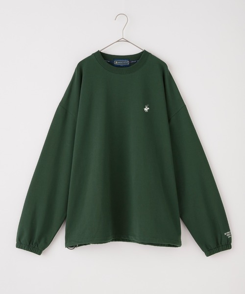 BEVERLY HILLS POLO CLUB（ビバリーヒルズポロクラブ）の「BEVERLY HILLS POLO CLUB / ビバリーヒルズ ポロクラブ 別注 ロゴ刺繍 ビッグシルエット ドローコード プルオーバースウェット（スウェット・メンズ・オフホワイト/アッシュグレー/ダークグリーン/ブラック・M/L）」の14枚目の写真