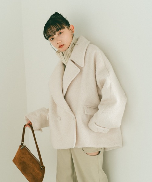 ブークレビッグカラーコート（その他アウター）｜VANNIE U