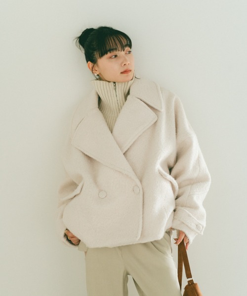 ブークレビッグカラーコート（その他アウター）｜VANNIE U