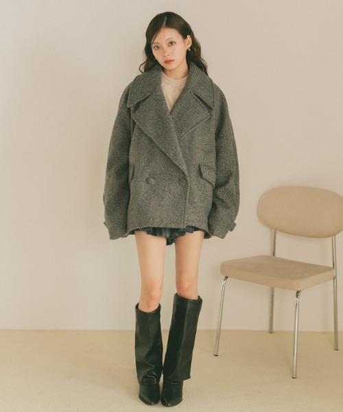 ブークレビッグカラーコート VANNIE U（ヴァニーユー）の「ブークレビッグカラーコート