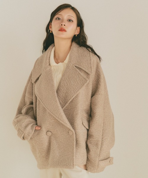 ブークレビッグカラーコート（その他アウター）｜VANNIE U