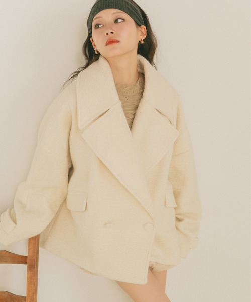 ブークレビッグカラーコート ブークレビッグカラーコート（その他アウター）｜VANNIE U