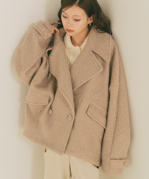 VANNIE U ブークレビッグカラーコート　ヴァニーユー VANNIE U（ヴァニーユー）の「ブークレビッグカラーコート