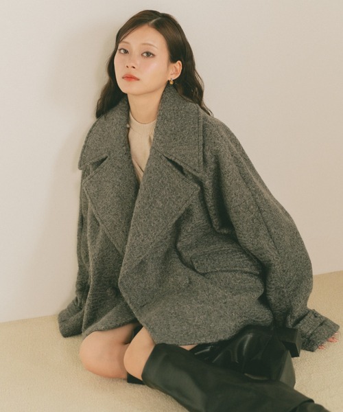 ブークレビッグカラーコート VANNIE U（ヴァニーユー）の「ブークレビッグカラーコート（その他