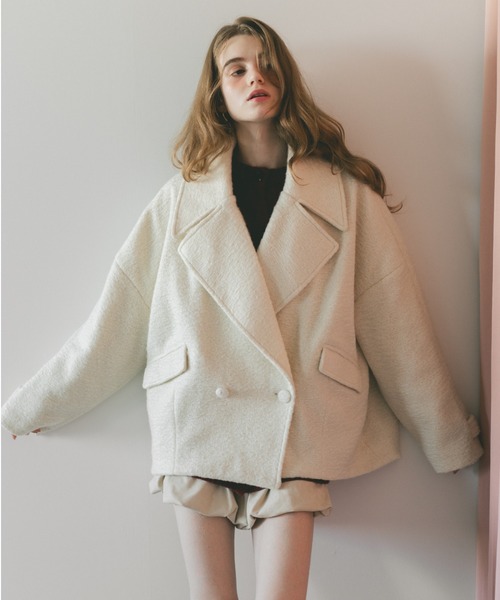 ブークレビッグカラーコート（その他アウター）｜VANNIE U