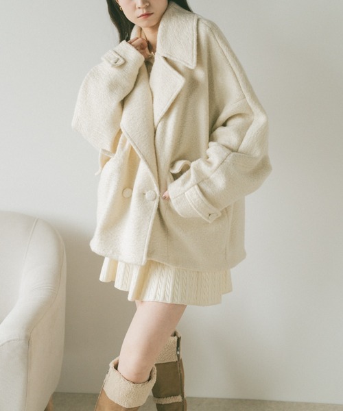 VANNIE U ブークレビッグカラーコート VANNIE U（ヴァニーユー）の「ブークレビッグカラーコート（その他