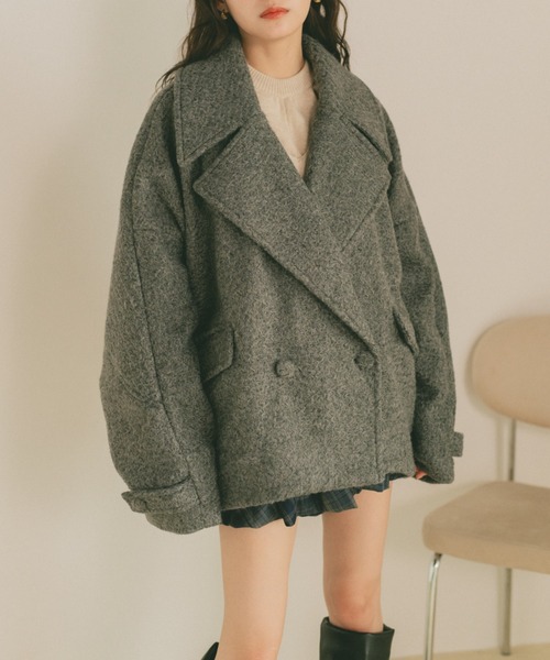 VANNIE U（ヴァニーユー）の「ブークレビッグカラーコート（その他アウター・レディース・ベージュ/アイボリー/グレー/その他・FREE）」の12枚目の写真