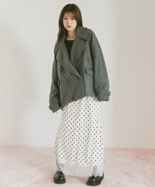 ブークレビッグカラーコート　美品 VANNIE U（ヴァニーユー）の「ブークレビッグカラーコート（その他