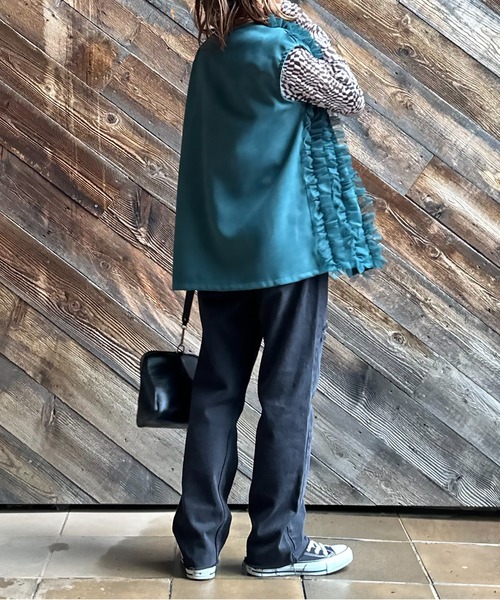 mi via loca（ミヴィアロカ）の「チュールフリルベスト（ベスト・レディース・ブラック/ブルーグリーン/グレー/ブラウン・FREE）」の21枚目の写真